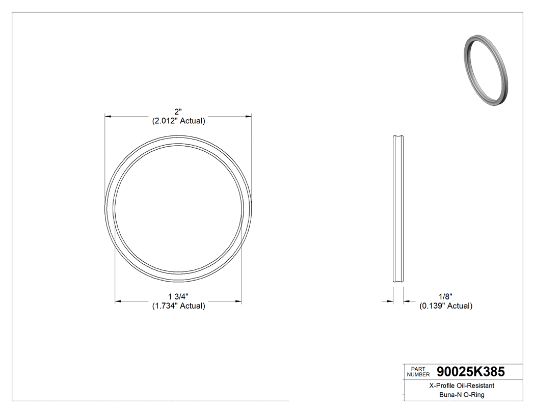 Technical drawing - 90025K385